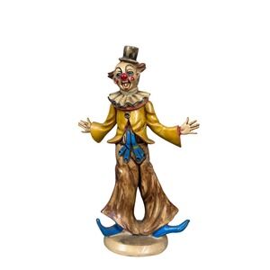 Fontanini Vintage Italy Clown Figurine Resin Hobo Circus Decor Collectible‎